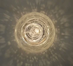 New Pamono Mid-Century Modern Glass Flush Mounts from Hillebrand Lighting, 1960s, Set of 2