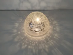 New Pamono Mid-Century Modern Glass Flush Mounts from Hillebrand Lighting, 1960s, Set of 2