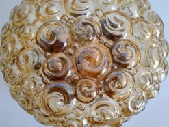 Sale Pamono Mid-Century Modern Glass Wall or Ceiling Lamp attributed to Glashütte Limburg, Germany, 1960s