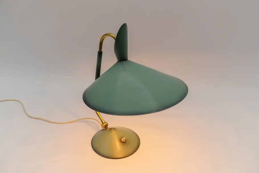 Sale Pamono Mid-Century Modern Green Table Desk, 1950s