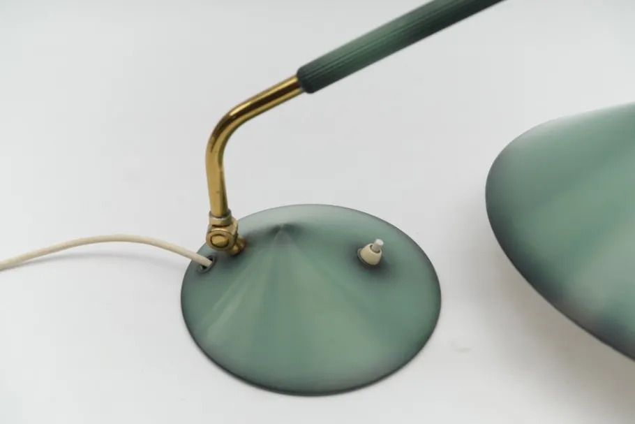 Sale Pamono Mid-Century Modern Green Table Desk, 1950s