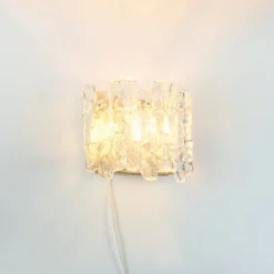 Best Pamono Mid-Century Modern Ice Glass Wall Lamps by J.T. Kalmar for Kalmar Franken, 1960s, Set of 2