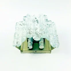 Best Pamono Mid-Century Modern Ice Glass Wall Lamps by J.T. Kalmar for Kalmar Franken, 1960s, Set of 2