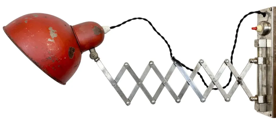 New Pamono Mid-Century Modern Industrial Scissor Wall Lamp, 1950s