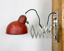 New Pamono Mid-Century Modern Industrial Scissor Wall Lamp, 1950s