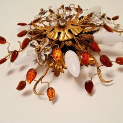 Discount Pamono Mid-Century Modern Italian Florentine Ceiling Lamp by Banci Firenze, 1960s