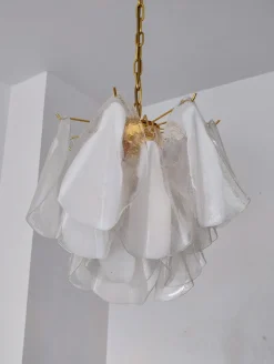 Sale Pamono Mid-Century Modern Italian Murano Glass Chandelier, 1960s