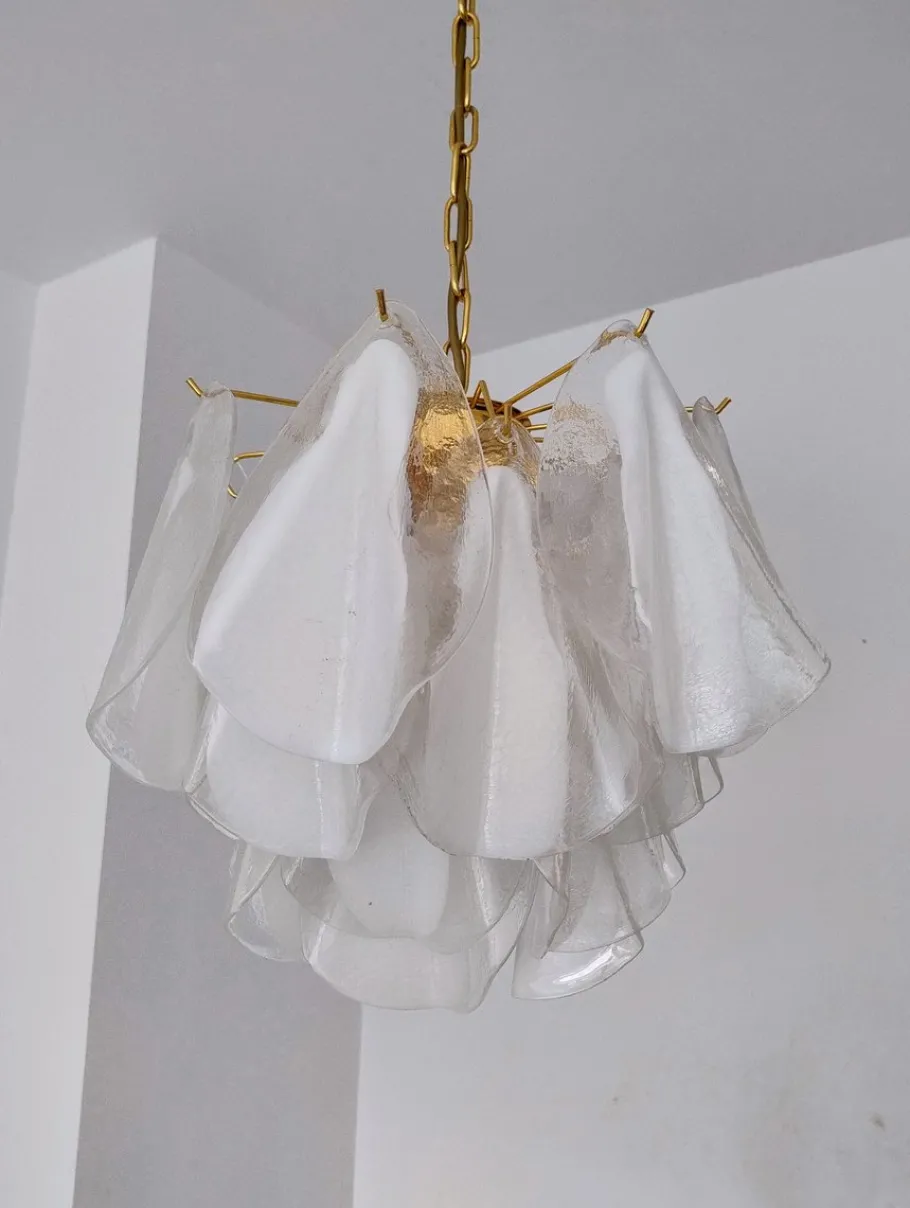 Sale Pamono Mid-Century Modern Italian Murano Glass Chandelier, 1960s