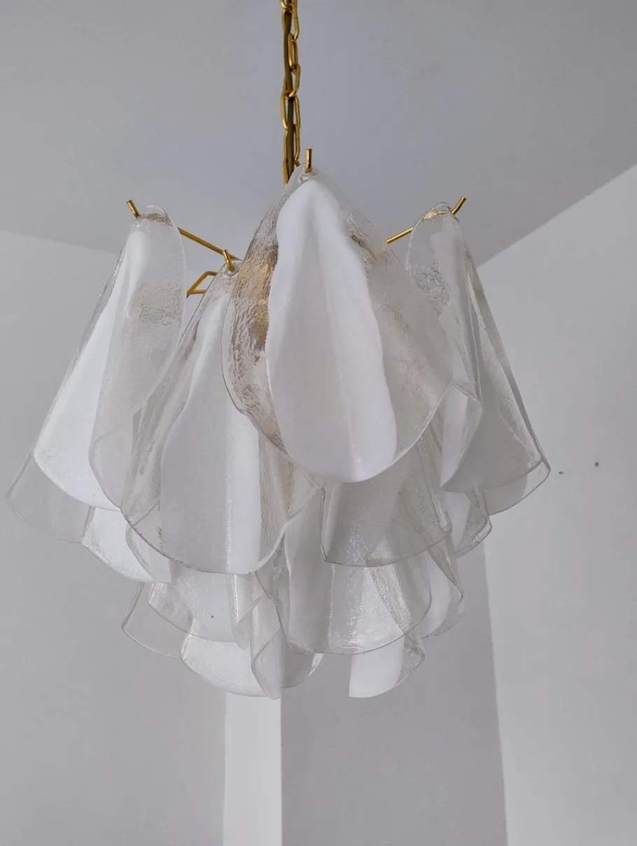 Sale Pamono Mid-Century Modern Italian Murano Glass Chandelier, 1960s