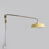 New Pamono Mid-Century Modern Italian Wall Lamp in Brass and Metal by Chiarini, 1950s