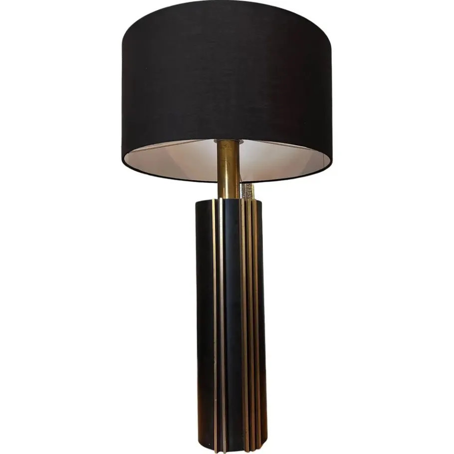 Discount Pamono Mid-Century Modern Italian Metal and Brass Table Lamp attributed to Gaetano Sciolari, 1970s