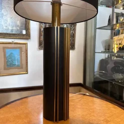 Discount Pamono Mid-Century Modern Italian Metal and Brass Table Lamp attributed to Gaetano Sciolari, 1970s