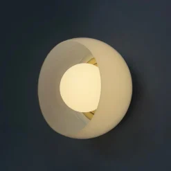 New Pamono Mid-Century Modern Italian Omega Ceiling Lamps attributed to Vico Magistretti for Artemide, 1970s, Set of 2