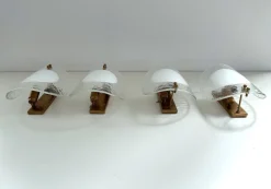 Discount Pamono Midcentury Modern Italian Murano Glass Wall Sconces, 1970s, Set of 2