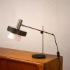 Discount Pamono Mid-Century Modern Italian Table Lamp in Steel and Opal Acrylic, 1960s