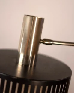 Discount Pamono Mid-Century Modern Italian Table Lamp in Steel and Opal Acrylic, 1960s