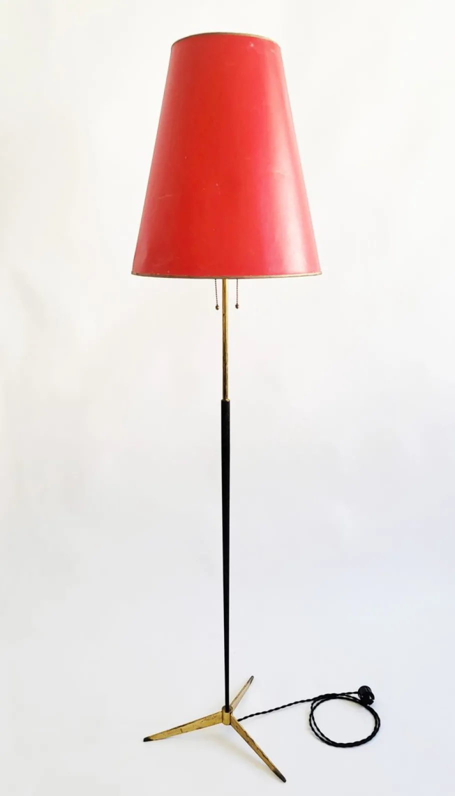 New Pamono Mid-Century Modern Italian Brass Floor Lamp, 1950s