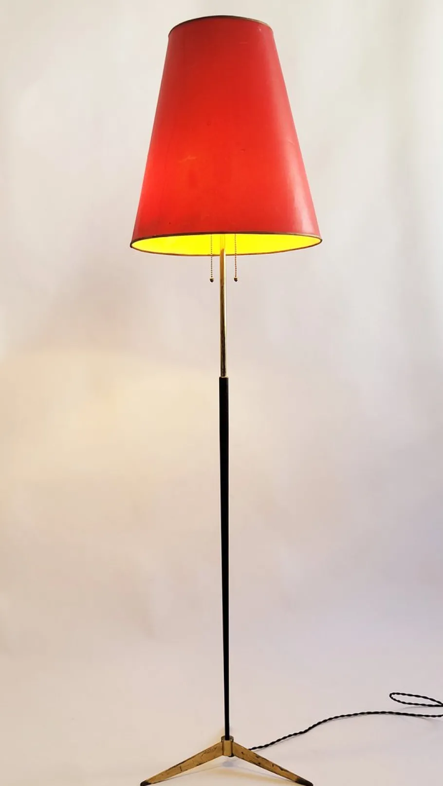 New Pamono Mid-Century Modern Italian Brass Floor Lamp, 1950s