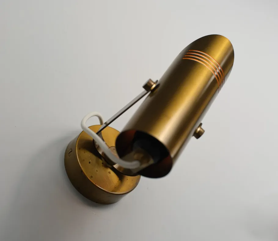 Best Pamono Mid-Century Modern Italian Adjustable Brass Wall Lamps, 1960s, Set of 2