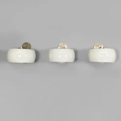 New Pamono Mid-Century Modern Italian Wall Lamps by Magistretti for Artemide, 1970s, Set of 9