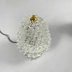 Sale Pamono Mid-Century Modern Italian Rostrato Glass Table Lamps attributed to Barovier & Toso, 1950s, Set of 2