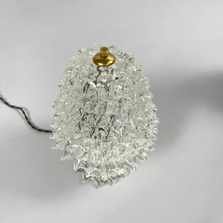 Sale Pamono Mid-Century Modern Italian Rostrato Glass Table Lamps attributed to Barovier & Toso, 1950s, Set of 2