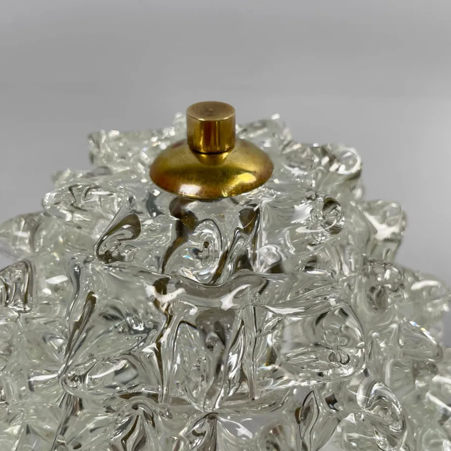 Sale Pamono Mid-Century Modern Italian Rostrato Glass Table Lamps attributed to Barovier & Toso, 1950s, Set of 2