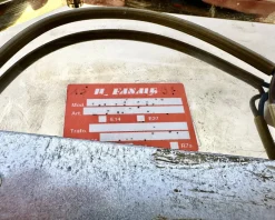 Sale Pamono Mid-Century Modern Italian Brass and Glass Ceiling Wall Lamp, 1970s