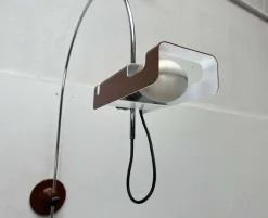 Sale Pamono Mid-Century Modern Italian Space Age Spider Arc Wall Lamp by Joe Colombo for Oluce, 1960s