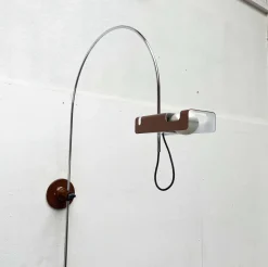 Sale Pamono Mid-Century Modern Italian Space Age Spider Arc Wall Lamp by Joe Colombo for Oluce, 1960s