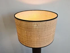 Outlet Pamono Mid-Century Modern Leather Floor Lamp by Nicetin, Former Yugoslavia, 1980s