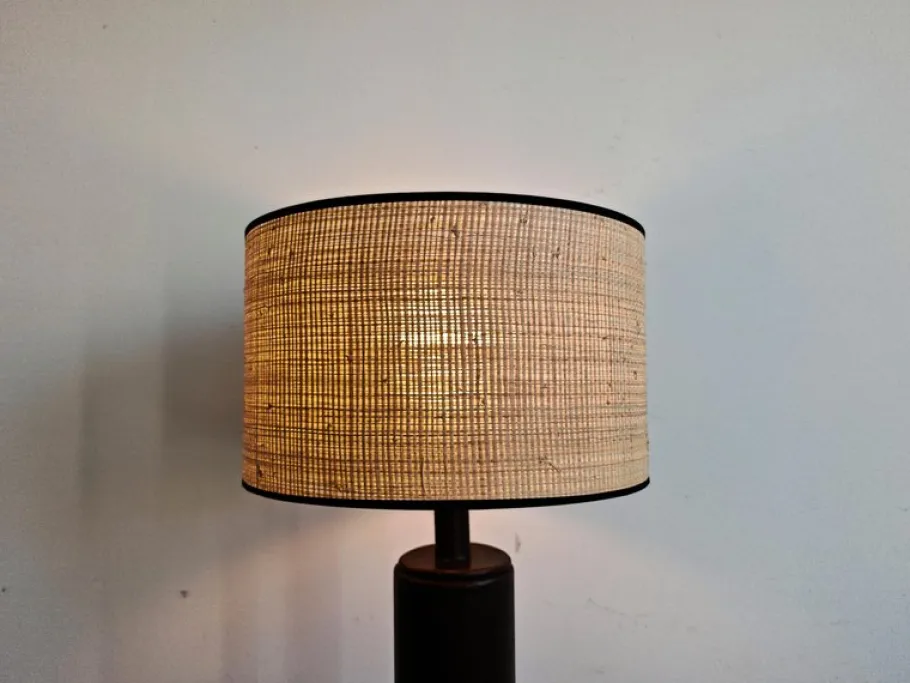 Outlet Pamono Mid-Century Modern Leather Floor Lamp by Nicetin, Former Yugoslavia, 1980s