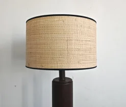 Outlet Pamono Mid-Century Modern Leather Floor Lamp by Nicetin, Former Yugoslavia, 1980s