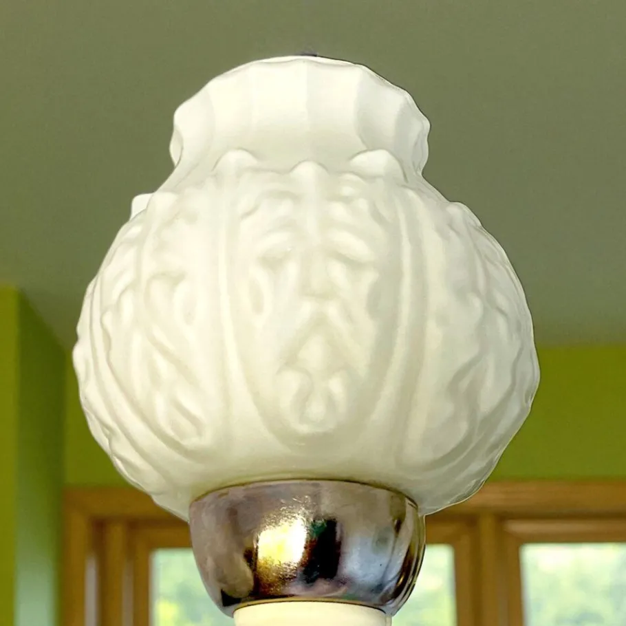 Best Pamono Mid-Century Modern 3-Light Chandelier with Opaline Glass Shades, Eastern Europe, 1960s