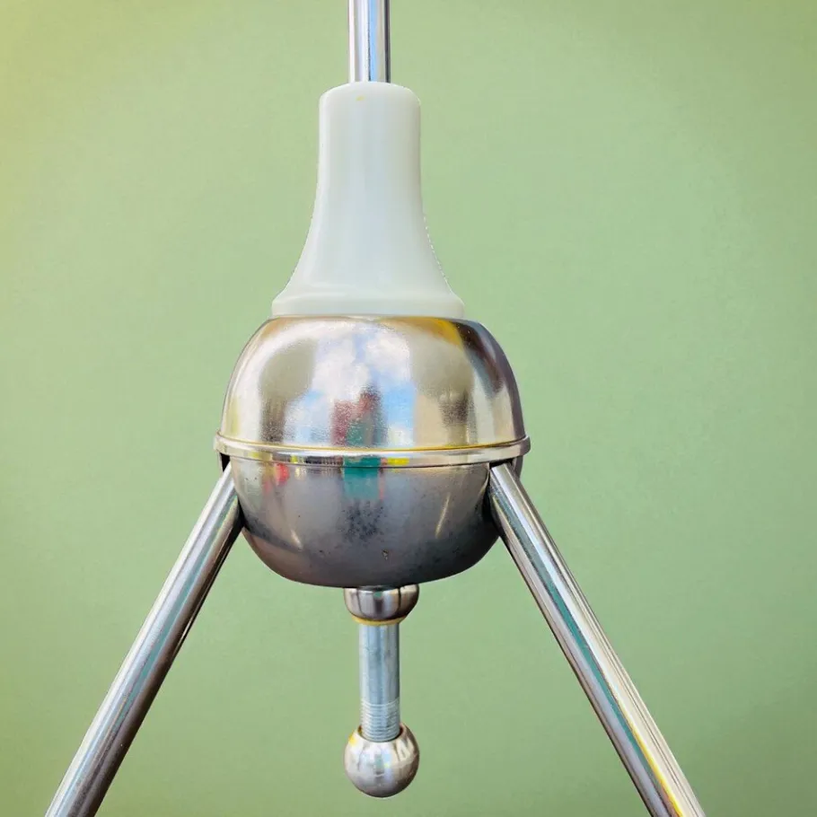 Best Pamono Mid-Century Modern 3-Light Chandelier with Opaline Glass Shades, Eastern Europe, 1960s