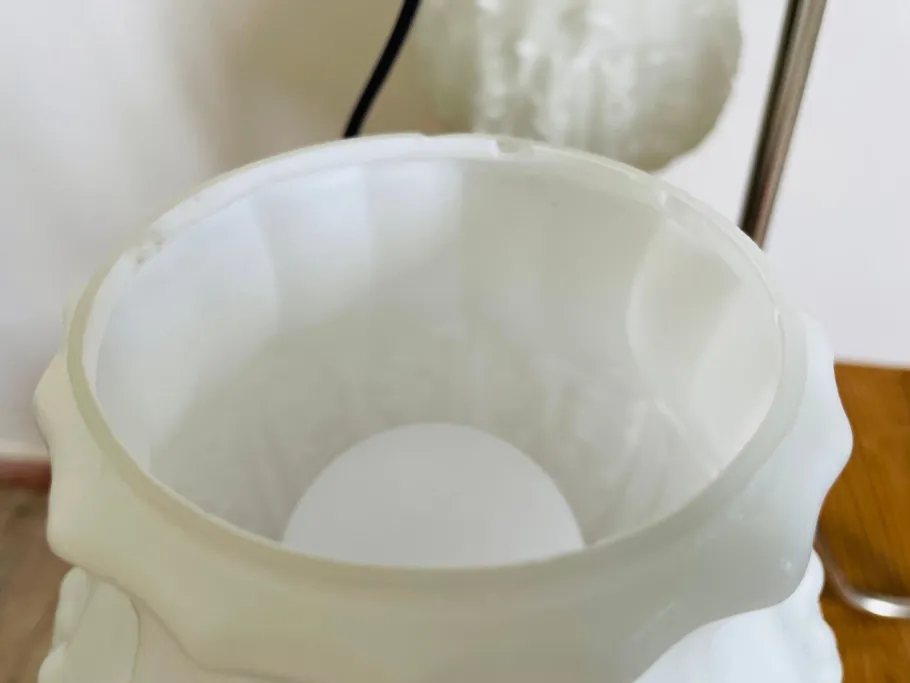 Best Pamono Mid-Century Modern 3-Light Chandelier with Opaline Glass Shades, Eastern Europe, 1960s