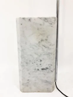 Clearance Pamono Mid-Century Modern Marble and Chrome Floor Lamp, 1970s