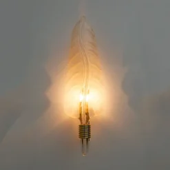 Hot Pamono Mid-Century Modern Murano Glass & Gold Leaf Sconces in the style of Barovier & Toso, 1980, Set of 2