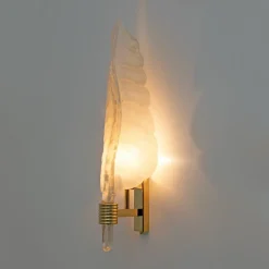 Hot Pamono Mid-Century Modern Murano Glass & Gold Leaf Sconces in the style of Barovier & Toso, 1980, Set of 2