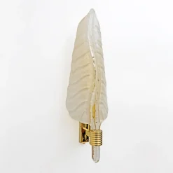 Hot Pamono Mid-Century Modern Murano Glass & Gold Leaf Sconces in the style of Barovier & Toso, 1980, Set of 2