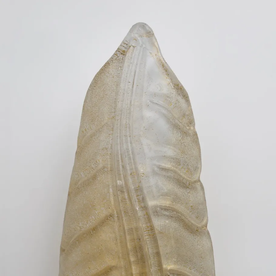 Hot Pamono Mid-Century Modern Murano Glass & Gold Leaf Sconces in the style of Barovier & Toso, 1980, Set of 2