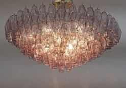 Sale Pamono Mid-Century Modern Murano Glass Poliedri Chandelier by Carlo Scarpa for Venini, 1970s