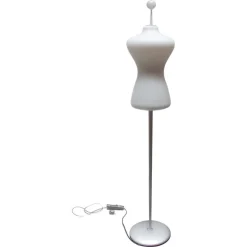 Outlet Pamono Mid-Century Modern Opaline Glass Shade Floor Lamp, 1980s