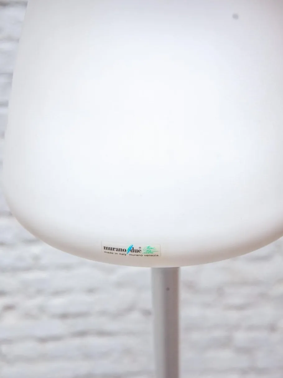 Outlet Pamono Mid-Century Modern Opaline Glass Shade Floor Lamp, 1980s