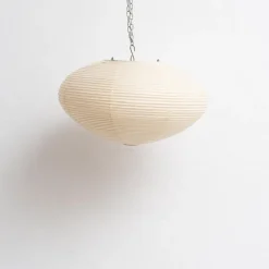Discount Pamono Mid-Century Modern Paper Akari 26a Ceiling Lamp attributed to Isamu Noguchi, 1980s
