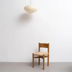 Discount Pamono Mid-Century Modern Paper Akari 26a Ceiling Lamp attributed to Isamu Noguchi, 1980s