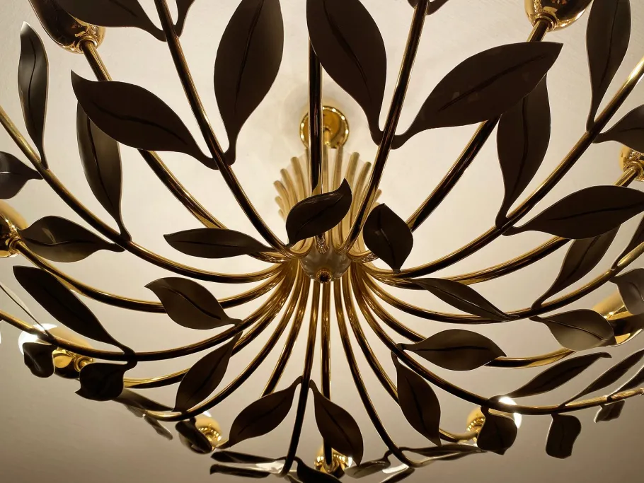 Clearance Pamono Mid-Century Modern Pendant Light from Vereinigte Werstaetten, 1950s