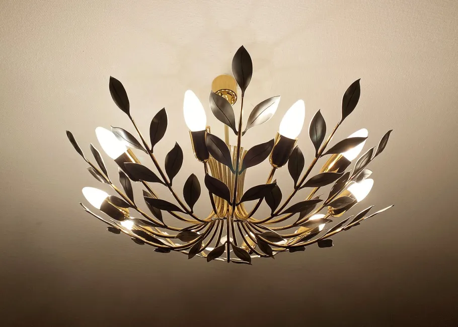 Clearance Pamono Mid-Century Modern Pendant Light from Vereinigte Werstaetten, 1950s