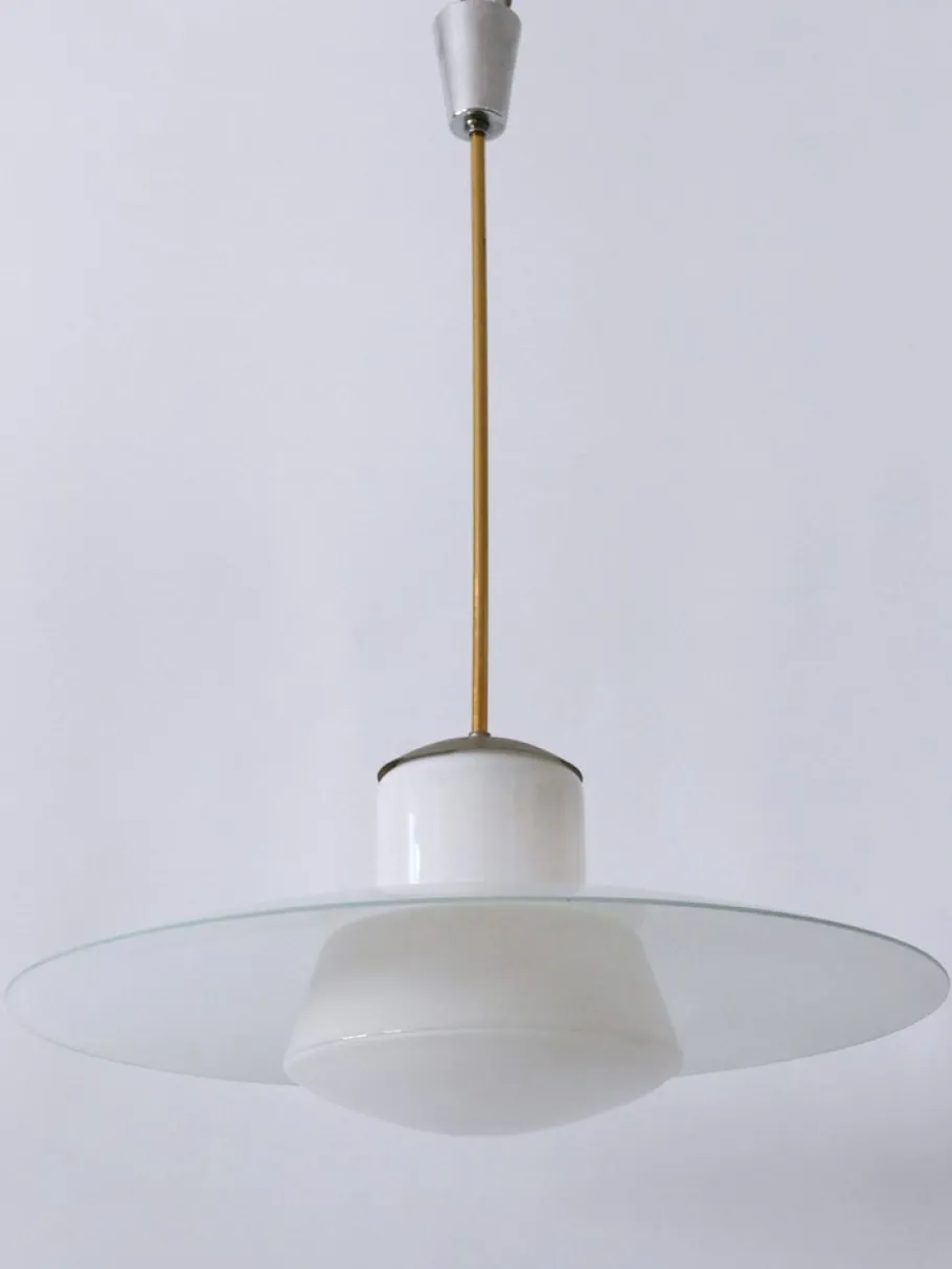 New Pamono Mid-Century Modern Pendant Lamp by Wolfgang Tümpel for Doria, Germany, 1950s