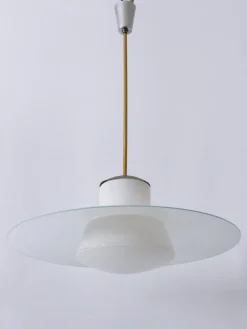 New Pamono Mid-Century Modern Pendant Lamp by Wolfgang Tümpel for Doria, Germany, 1950s